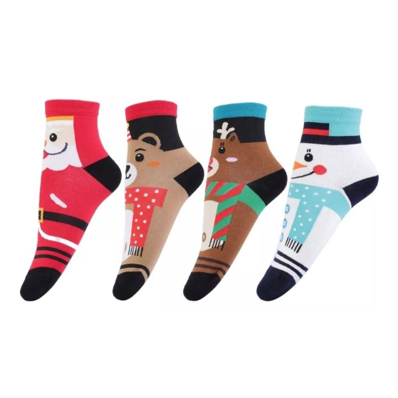 Patry Deluxe Regalo Navidad Calcetines Cálido Invierno Santa Reno Bonito