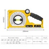 BJDSI Adjustable Angle Finder,Powerful Magnetic,Error is ±0.1°,3-line level bubble.