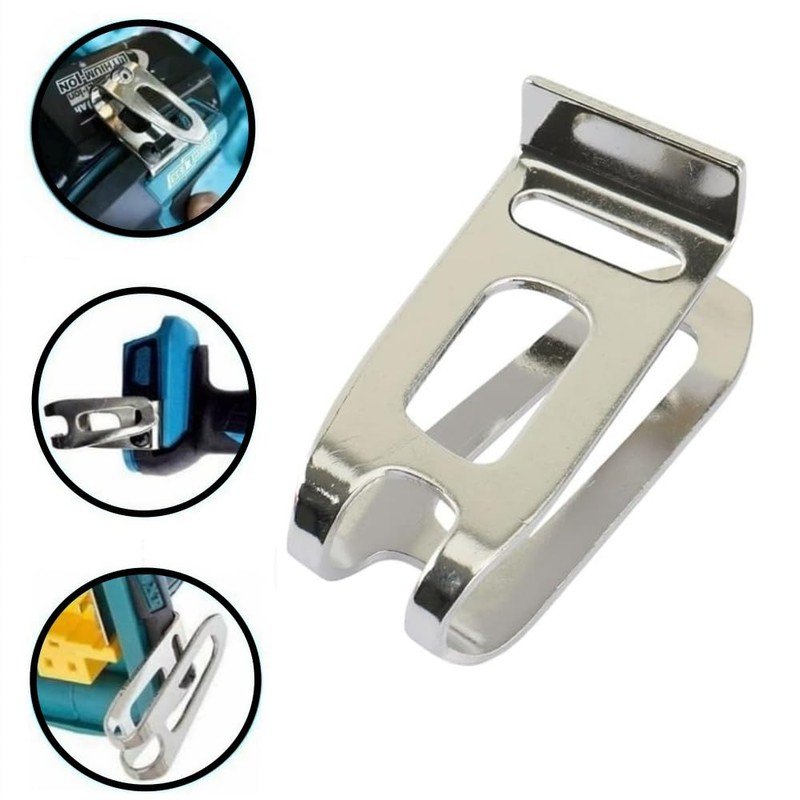4PCS Replacement Belt Hook Clip Stainless Steel Driver Belt Clip