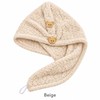 Absorbent Hair Towel Wrap for Wet Hair – Button Closure