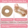 Benehair Human Hair Bun Tousled Updo Elastic Hair Bun Hairpiece