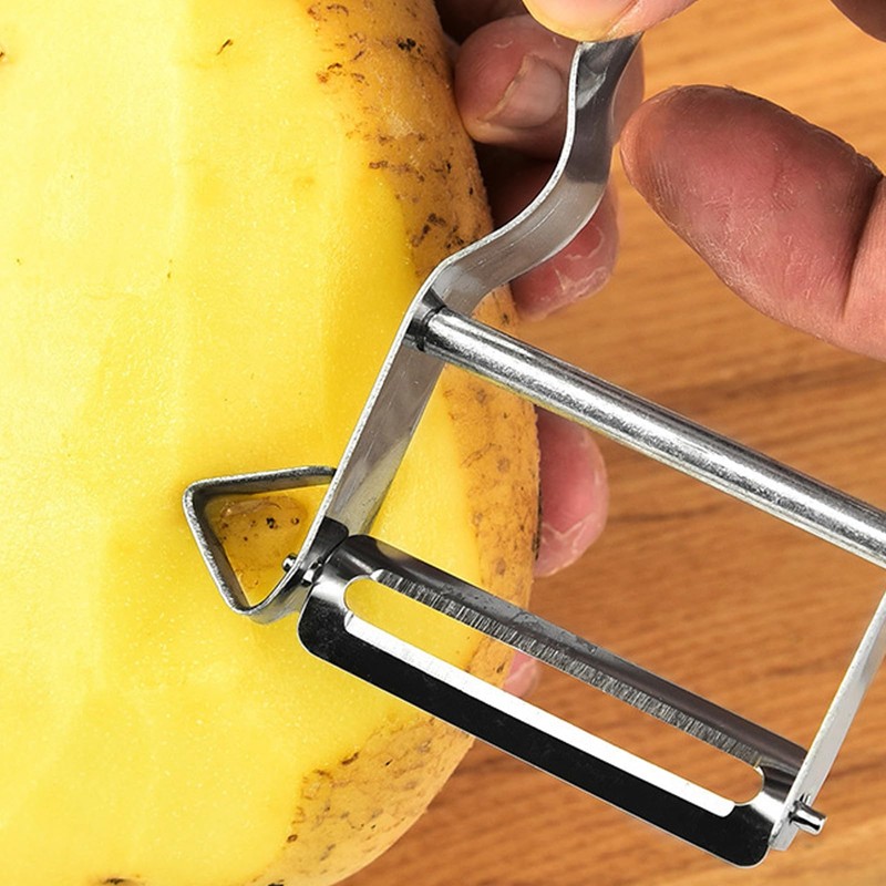 2X Stainless Steel Peeler French Potato Peeler Vegetable Peeler Fruit