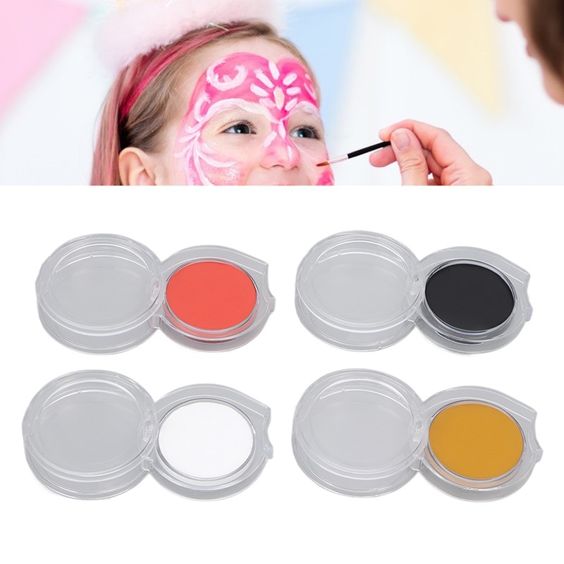 Face Body Paint 4 Colors Hypoallergenic Makeup Face Painting Palette