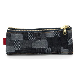 Luddite LDD-BNPN-101 Bendi Pen Case, Denim Patchwork
