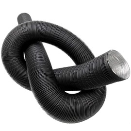 Intelmann Aluminium Flexible Pipe Black Painted, Diameter 150 mm, Length 2.5 m (80 100 125 150) (Aluminium, 150 mm)
