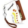 Pretimo Pass Case, Commuter Holder with Reel, Illustration, Bi-fold, Invisible,