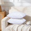 SquarePie Pack of 2 White Sequin Velvet Pillow Covers 18x18