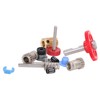 Dual Gear Assembly Kit Upgrade Extruder Red Wheel Kit 3D