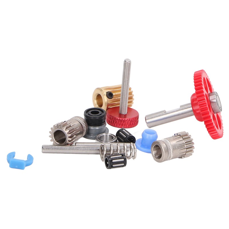Dual Gear Assembly Kit Upgrade Extruder Red Wheel Kit 3D