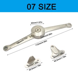 TopHomer 2pcs Toy Box Hinges 110 Degree Open Soft Close - Lid Support Hinges Heavy Duty, Soft Close Hinges for Chest Toy Box, Chest Hinges Support 22lb(07)