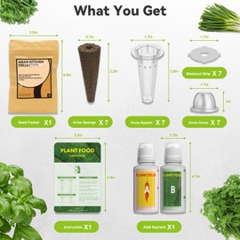 inbloom Herb Seed Pods Kit for AeroGarden, 7-Pods with Basil, Cilantro, Parsley Seed Hydroponic Growing System Kit, Seeds Starter Pod for idoo, Ahopegarden Gardening Supplies