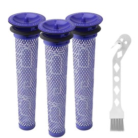 3 Pack Washable Pre Filters Replacements kit for Dyson V6 V7 V8 DC58 DC59 DC61 DC62 DC74 Absolute and Animal Cordless Vacuum Cleaners，3 pre Filter，Replacement Part # 965661-01.
