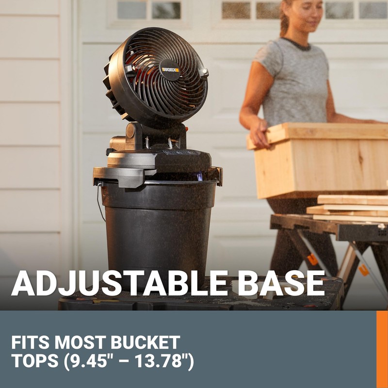 WORX 20V Cordless Misting Fan w/ 3 Speed & 3