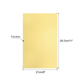 PATIKIL Metallic Foil Board Card Stock Sheets Arts & Crafts, Classroom Activities & Card Making 8 Inch x 11 Inch,92 Lb/250gsm,Gold and Silver, Pack of 50