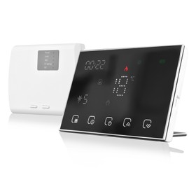 [通拓商品]Programmable Smart Digital Thermostat Room Temperature Controller with LED Touchscreen WiFi Connection Replacement for  Home Alexa Home Market Factory School Office Hotel Gas Boiler Heating