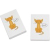 2 x 45mm 'Cat Says Meow!' Erasers/Rubbers (ER00043359)