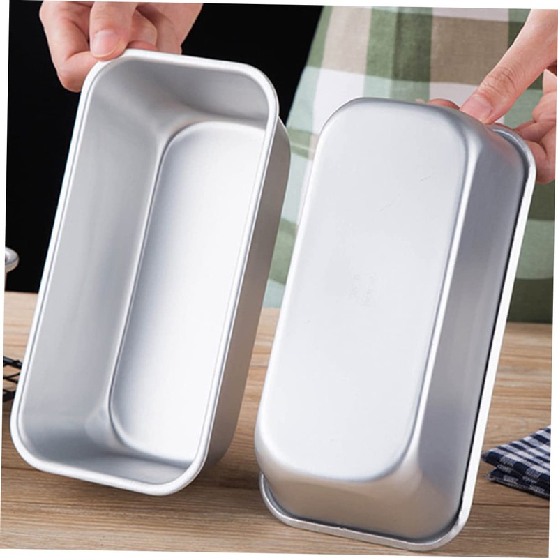 Ciieeo 2pcs Aluminium Alloy Bread Molds Toast Baking Pans for