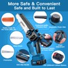 Cordless Chainsaw, Electric Chain Saw with 2 Pack 4000mAh Batteries,