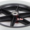 A pair of 12 inch wheels, solid PU wheels, wheelchair