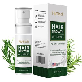 FluMisch Rosemary Oil Hair Growth Spray for Hair Loss Treatments, Batana Oil for Hair Regrowth with Natural Rice Water+Biotin, Hair Growth Serum Spray Hair Thickening for Men and Women