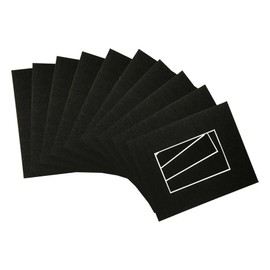 Nicola Spring 10x Black A4 Frame Picture Mounts - for A5 (6" x 8") Image - Deep Glass Photo Picture Flower Craft Memory Art Wall Hanging Display