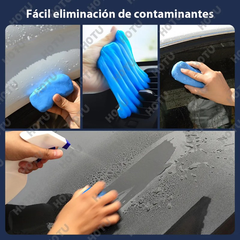 Hotu Barra Arcilla Descontaminante Auto Pack 6x100g Limpieza Efectiva