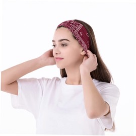 Vaguelly 6PCS Elastic Headbands for Women Breathable Yoga Headwraps Style for Fitness Daily Use Running Random Colors for Versatile Fashion