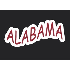 Oracal Alabama Crimson Roll Tide! Sticker Football University of Alabama Many Sizes - 4 inches