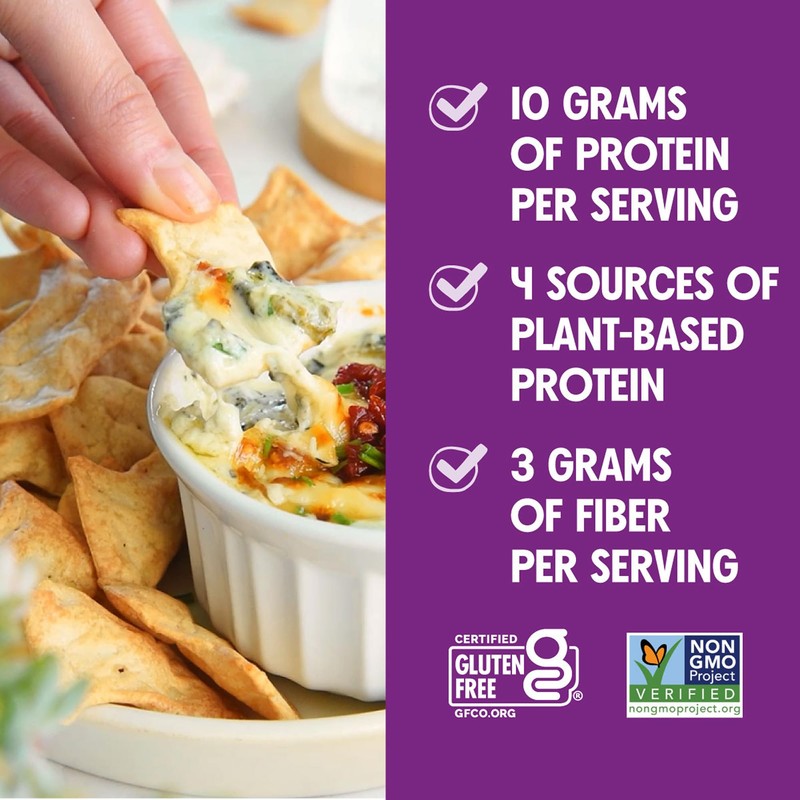 Milton's Protein Crackers, Crispy Sea Salt - 10g of Plant-Based