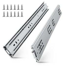 SLIDEWAY 200 Lbs Heavy Duty Drawer Slides 1 Pair 8 10 12 14 16 18 20 22 30 32 40 Inch Full Extension Ball Bearing Sliding Rails Cabinet Runners Tracks Tool Box Glides-20