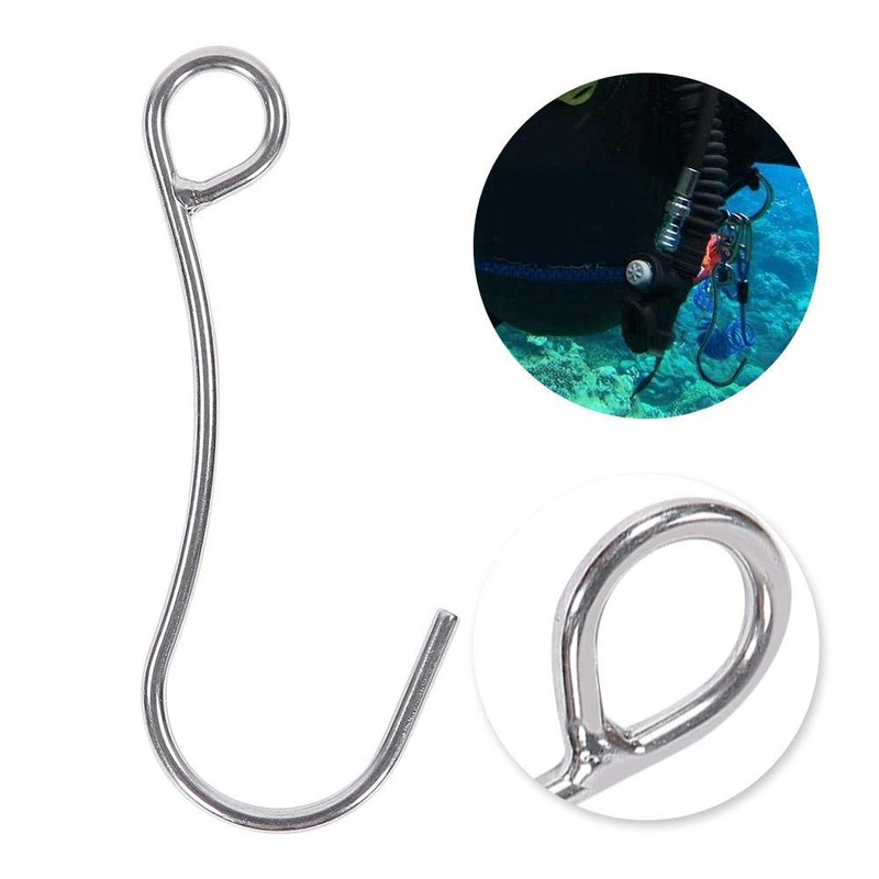 VGEBY Diving Hook, Stainless Steel Scuba Dive Single Reef Hook