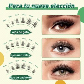 Extensiones De Pestañas Jade Olive Mixta Gruesa Natural