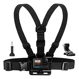 Sametop Chest Mount Harness Chesty Strap Compatible with GoPro Hero 11, 10, 9, 8, Hero 7 Black, 7 Silver, 7 White, Hero 6, 5, 4, Session, 3+, 3, 2, 1, Hero (2018), Fusion, Max, DJI Osmo Action Cameras