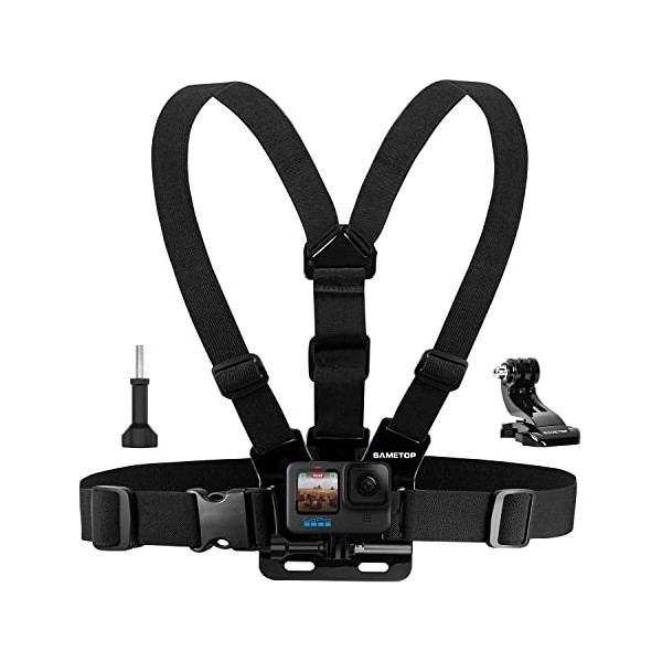 Sametop Chest Mount Harness Chesty Strap Compatible with GoPro Hero