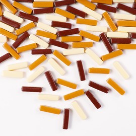 Glass Strips, Mosaic Tiles for Home Decor, Mini Recycled Glass Tiles for Crafts, Arts and Kids, Hobby, 0.5kg (RS400)