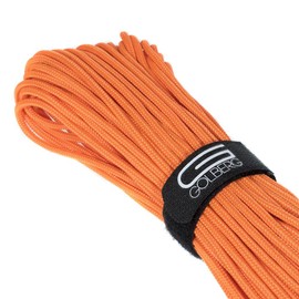 Golberg - Cuerda de poliéster de alta calidad, hecha en Estados Unidos, cuerda elástica mínima, (25 pies x 3 mm, naranja neón)