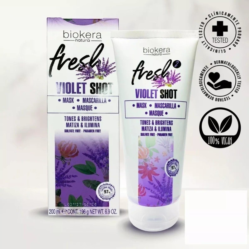 Salerm ® Biokera Fresh Violet Shot Shampoo + Balsamo 300ml