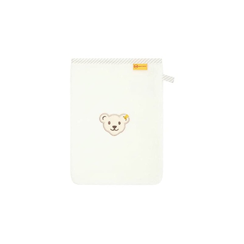 Steiff Unisex Children's Mini Basic Wash Cloth, Cloud dancer, One