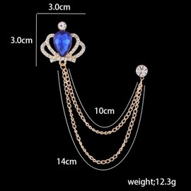 Brooches and pins for women,Brooch for men, Crown Brooch Pins,Brooch for Men Suit,Husband Boyfriend Valentine's Day Anniversary Birthday Gift