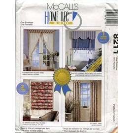 McCall's Home Dec In-A-Sec Pattern 8211 Window Treatments