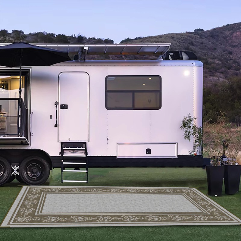 EEZ RV Products 9'x18'FT Heavy Duty Reversible/Dur - Vine Grey