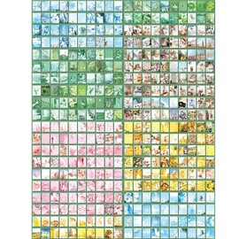 NAESM Pack of 800 Scrapbook Material Paper, Vintage Journaling Supplies Scrapbooking Material Paper Landscape, Natural Collection Art Craft Supplies DIY Decorative Writing Paper for Scrapbooking