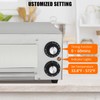 EliteEdge Commercial Countertop Pizza Oven,1100W Stainless Steel Electric Pizza Maker