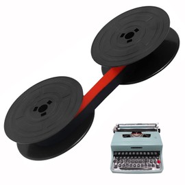 Lcyen Ink Ribbon for Typewriter, Typewriter Ribbon, Red Black with Olivetti GR4, Durable and Durable Nylon Typewriter Ink Ribbon, Double Spool Typewriter Ink Ribbon