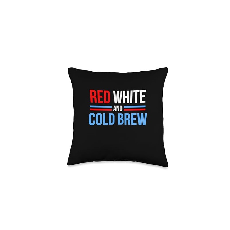 July 4 Red White Blue Cold Brew Coffee Lovers Throw
