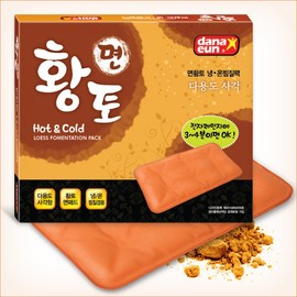 Danaeun cotton red clay hot and cold compress - multipurpose square / 다나은 면 황토 냉온 찜질팩-다용도 사각형