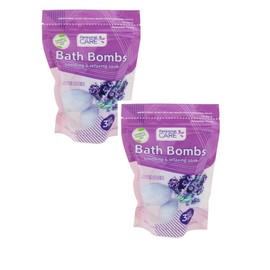 Personal Care Lavender Bath Bombs, Soothing & Relaxing Soak, 3 Count, 5.29 oz, Pack of 2