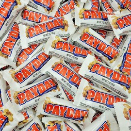 PayDay Fun Size Candy Bars - 40 Individually Wrapped Candy Bars - Bulk PayDay Peanut & Caramel Candy - Bulk Candy Perfect for Parties and Office Snacks - Bulk Candy Bag - 40 Pieces