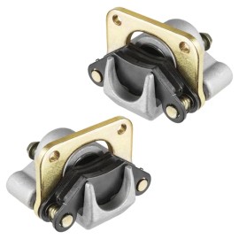 Caltric Rear Left Right Brake Caliper w/ Pads for Polaris RZR 800 2008 2009 2010 - 2014