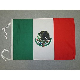 AZ FLAG Mexico Flag 18'' x 12'' Cords - Mexican Small Flags 30 x 45cm - Banner 18x12 in